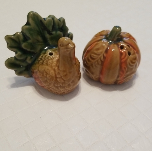 Turkey and pumpkin salt and pepper shakers - Picture 5 of 5